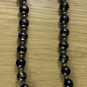 12" handpainted beaded necklace, Carol for Eva Graham - New with Tag